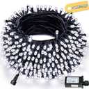 Connectable 240LED 88Ft 13Modes Christmas Lights Outdoor Indoor | Extendable Green Wire Christmas String Lights with Timer | Twinkle Fairy Light Plug in for Xmas Tree Garden Decor Party (Cool White)