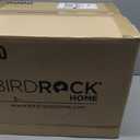 BIRDROCK HOME Seagrass Rolling File Cabinet - Storage Organizer Box with Lid - Home Office Decor - Decorative Organize - Letter Legal Hanging Filing Container - Espresso