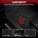LASFIT Floor Mats for 20152026 Ford F-150 SuperCab Carpet Floor, Custom Fit F150 Super Cab TPE Floor Liners All Weather Protector, Full Caverage Professional Protection Waterproof & Easy Clean