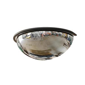 18" Acrylic Half Dome Convex Traffic Safety Mirror  180 Degree Driveway & Warehouse Blind Spot Security Mirror for Retail Stores, Parking Garages, Schools, and Hospitals (1, 18 Inch)