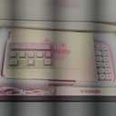 YUNZII C75 Wireless Mechanical Keyboard,75% Layout, Hot-Swappable NKRO,BT5.0/2.4G/USB-C Mode,Dye-Sub PBT MOA Keycaps,RGB Gasket Mount,Cute Cake Design for Mac/Win/Gaming (Pink, Milk V2 Switch)