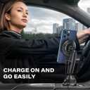 APPS2Car Upgraded for QI2 Magsafe Cup Holder Charger, Car Mount Charger 15W Fast Charging, Wireless Magnetic Cell Phone Stand with Tri-Pivot Arm for iPhone 17 Air Pro Max Plus 16 15 14 13 12