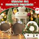 12 PCS Brown Velvet Christmas Balls Ornaments Christmas Tree Decorations 2.4 Inch Flocked Christmas Hanging Balls for Xmas Decorative Hanging Ornaments Party Wedding Family Gathering(Brown)