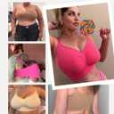 Lover-Beauty Bralettes for Women - Wireless Seamless Bra Stretch Comfort No Underwire Unlined Everyday Bras (Purple, M)