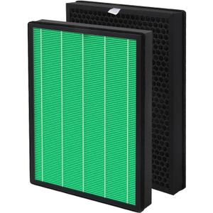 Airmega Max2 400/400S Filter Replacement, Compatible with Coway AIRMEGA Max2 400/400S/400(G)/400S(G) Air Purifiers, Max2 True HEPA & Activated Carbon Filter, Part#AP-2015-FP, 1 Set