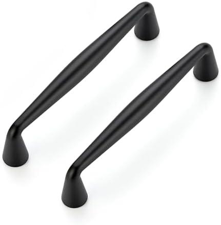 Ravinte 30 Pack 3-3/4 Inch Matte Black Kitchen Cabinet Handles Solid Zinc Alloy Cabinet Pulls Cupboard Hardware Drawer Handles