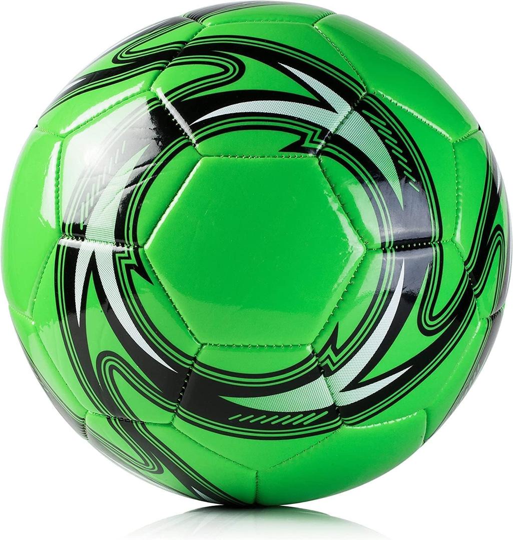 Western Star Official Match Game Soccer Ball Size 5Official Size and Weight Indoor and Outdoor Training Ball (Dart Green)