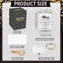 3 x Sentimental Gifts for Mom, Mason Jar Night Light, Birthday Mothers Day Christmas Gifts for Mom from Daughter, Son, Kids(Warm Hug)