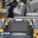 Soft Top Window Storage Bag Compatible with Jeep Wrangler JL Gladiator JT | Replacement OEM 68358392AC,Divide Organizer Protection Bag,for Unlimited Sports Sahara Rubicon 2/4 Door 2018-2024,Waterproof, Large