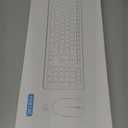 Wireless Keyboard and Mouse Combo, Full-Sized Wireless Keyboard and Adjustable DPI Mouse, 2.4GHz USB Receiver, Silent Keyboard and Mouse for PC, Windows, MAC, Desktop, Laptop(Purple)