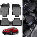 KUST Floor Mats for 2014-2020 Nissan Rogue Accessories, All Weather Car Mats Front Rear 2 Rows Liners TPE Rubber Raised Edge (Not for Sport and Select)