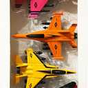ArtCreativity Diecast Fighter Jet Toys, Set of 4, 4.5 inches Military Airplane for Kids with Pullback Action, Colorful Air Force Toys, Birthday Gift, Army Party Favors, Cake Topper, Room Decorations