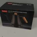 Bodum 27oz Bistro Gooseneck Electric Water Kettle, Pour Over Coffee & Tea, Stainless Steel, Matte Black (0.8 Quarts)