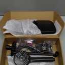 Wide Rain Shower Head With 5 Modes Handheld Showerheads, High Pressure Showerhead Combo with Extension Arm for Bathroom Accessories, Adjustable Shower Head with Anti-Clog Nozzles (Black)