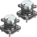 PAROD 2PCS 512384 Wheel Hub & Bearing Assembly fit for Nissan Sentra 2007-2012 2.0L L4; 4-Wheel ABS Rear