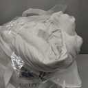 Gehtmel Goose Down Fiber Comforter King Size – All Season Naturally Breathable Down Comforters, Luxury Hotel Collection Duvet Insert with 8 Corner Tabs, Cotton Fabric & Baffle Box (White, 65oz Fill)