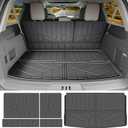 Cargo Liners for 2018-2024 Ford Expedition Max/Lincoln Navigator L Trunk Mat with Seat Back Cover Accessories, All Weather Rear Cargo Mat Backrest Protector(Only for Max & L Models)