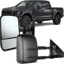 OCPTY Towing Mirror, Power Towing Mirror For 1997-2003 For Ford For F150 1997-1999 For Ford For F250 2004 For Ford For F150 Heritage With Black Housing