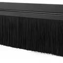 Uxcell Door Bottom Sweep H-Shape Aluminum Alloy Base with 2-inch Black Nylon Brush 39-inch x 2.8-inch