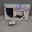 Keyboard Case for iPad 9.7 inch, iPad 6th (2018)/iPad 5th Gen(2017), iPad Pro 9.7(2016), iPad Air 2 (2014) - 7 Color Rainbow Change Backlit Magnetic Keyboard Built in Pencil Holder with Mouse- Black