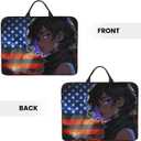 Custom Laptop Bag for Men Women Double Side Design,Personalized Hand Computer Protective Case Customized Gift Friends Lovers (American Cool Girl)