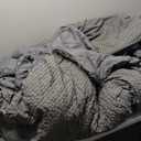 Love's Cabin Seersucker Dark Grey Queen Comforter Set, 3 Pieces, All-Season Bedding Set, Queen Bed in a Bag With Comforter, Flat Sheet, Fitted Sheet, Pillowcase, And Pillow Sham