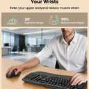 SABLUTE Trackball Mouse with 5-Level DPI, Ergonomic Mouse Wireless 2.4G Plug-and-Play for 3 Devices