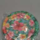 40Pcs Summer Paper Plates Hawaiian Luau Party Plates Disposable Dinner Dessert Plate for Tropical Birthday Baby Shower Party Supplies