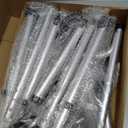 Folding Walkers for Seniors with 2 Skis and 5" Wheels, Lightweight Adult Rolling Walker, Supports Up to 350 Pounds, Adjustable Height, Aluminum Standard Walker, Silver