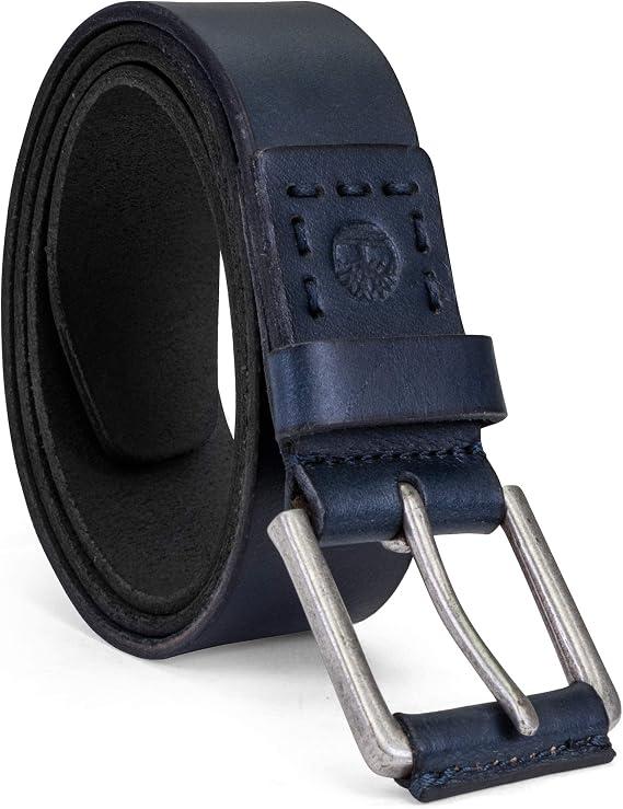 Timberland Casual Leather Classic Men Everyday Belts, Navy Blue, 34