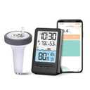 Wireless WiFi Pool Thermometer with Easy-to-Read 4" Digital LCD Display, Perfect Water Thermometer for Indoor & Outdoor Swimming Pool, Hot Tub, Spa, Aquarium, Ponds, and Baths, 1 Sensor