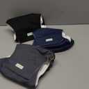 Wegreeco Washable Male Dog Belly Band (Stylish Pattern) - Pack of 3 - Washable Male Dog Belly Wrap, Dog Diapers Male (Black, Charcoal, Navy, Large)