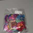 12 Pcs Scrunchies for Women, Shiny Metallic Hair Scrunchies for Girls, Hair Ties Elastic Hair Bands Ropes, Soft Ropes Ponytail Holder Hair Accessories(Gradient Metallic)
