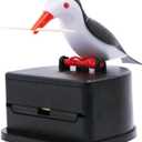 Little Bird Toothpick Dispenser, Creative Push-Type Toothpick Bird Dispenser, Toothpick Holder. (Black)