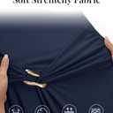 MEROKEETY Women's Summer Cap Sleeve Bodycon Short Dress 2026 Wrap Elegant Cocktail Wedding Guest Party Date Night Dresses, Navy, XL