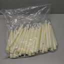 Baquler 100 Pcs Flameless Taper Candles LED Taper Candles Flickering Bulk Ivory LED Candlestick for Easter Wedding Church Halloween Christmas Party Decor Table Centerpiece, 8.5 in, No Batteries