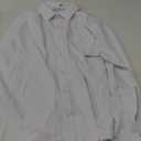 corfty Men Long Sleeve Dress Shirt - Regular Fit Stretch Free-Wrinkle Casual Button Down Shirt, L