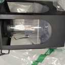 Set of 2 High Indoor Outdoor Decorative Clear Glass Candle Lanterns Light Hanging/Holder - No Candles Included (15.6)