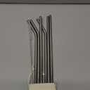 for Stanley Quencher 40oz Tumbler 6x Metal Stainless Steel Straws, 12inch Replacement Extra Long/Tall Straws for Stanley Cup 40oz Drinking Reusable Accessories (3x Straight & 3x Bent)