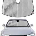 Pigenius Windshield Sun Shade for Hyundai Ioniq 5 2022-2026 & Ioniq 5 N 2025-2026, Reversible Silver/Black