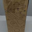 AVGPD Silicone Cooking Utensils Set, Silicone Utensils for Cooking, 446 Heat Resistant Kitchen Utensil Silicone Spatula Sets, Kitchen Gadgets for Non-Stick Cookware BPA FREE (Cream White)