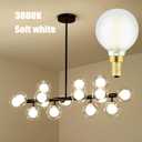 E12 Led G16.5 Bulb 4W,Dimmable E12 Candelabra Bulb 40 Watt,Soft White 3000K,Frosted Glass,Type G Bulbs for Chandelier,Vanity Light Bulbs,400lm,6 Pack, one is missing