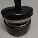 12oz Insulated Vacuum Food Jar with Buckle Lid Wide Mouth Soup Thermo for Hot Food Kids Leakproof Stainless Steel Lunch Container- Black- 1Pack