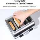 1200W Commercial Grade 2-Slice Long Slot, Silver