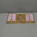 upsimples 5x7 Picture Frame Set of 3, Made of High Definition Glass for 5 x 7 Gold Frames, Wall and Tabletop Display Thin Border Photo Frame for Home Dcor