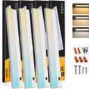 Ansen 4Packs of Under Cabinet Lighting Hardwired, 24IN 18W 1237LM, Dimmable Led Light for Kitchen/Bar/Closet, CRI>92, R9>90, 3 Color Temperature, 3000K/4000K/5000K(Warm White, Cool White, Daylight)