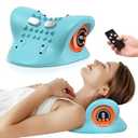 Smedz Neck Massager 2026 New Upgrade 3 in 1 Portable Massager with Heat and Comfortable Stretching - Adjustable Intensity for Neck and Shoulder Relaxation at Home, Office