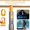 X723 LED Flashlights with 3000 High Lumens - Bright Zoomable Rechargeable Flashlights with 9 Modes for home, IPX6 Waterproof Small FlashLight for Emergencies, Camping, Hiking and Outdoor Use