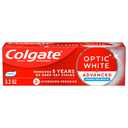 Colgate Optic White Advanced Hydrogen Peroxide Toothpaste, Teeth Whitening Toothpaste Pack, Enamel-Safe Formula, Helps Remove Tea, Coffee, and Wine Stains, Sparkling White, 2 Pack, 3.2 oz