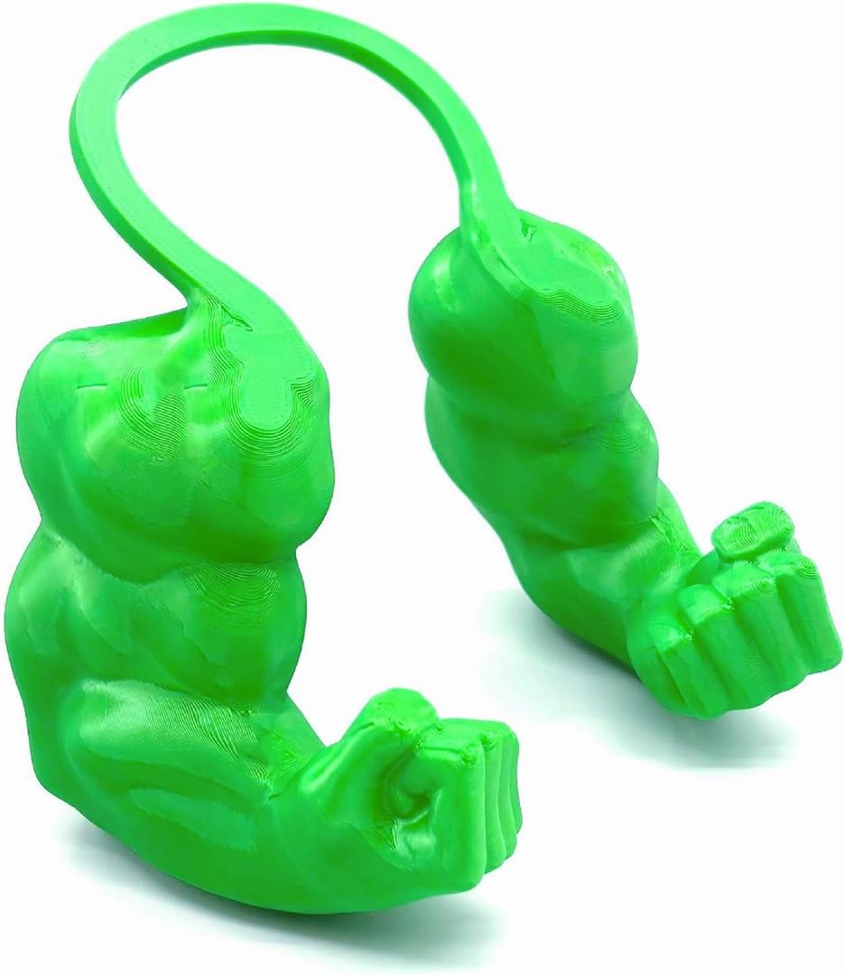 Cat Arms Muscle Arms for Cats Neck Funny 3D Printed Arm Cosplay Accessories (Green)